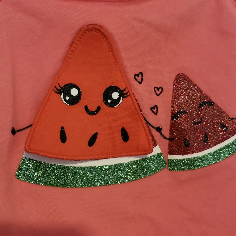 12-18m pink watermelon flap tshirt *